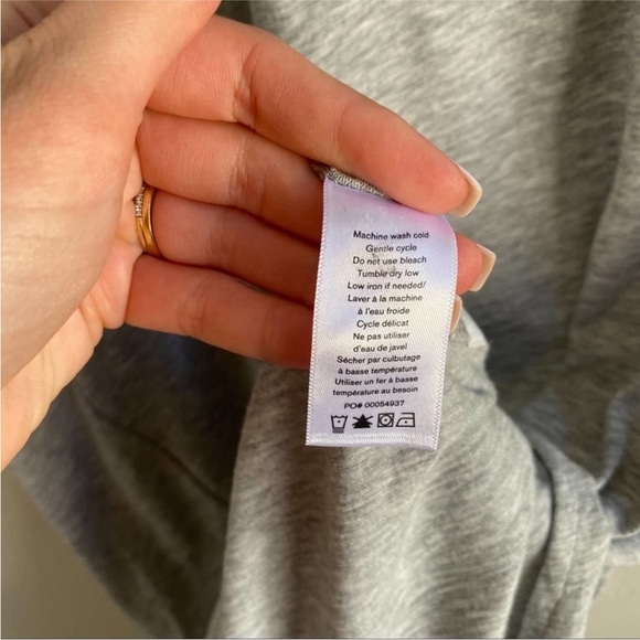 Rag & Bone The Slub Gray T-Shirt Dress Size Large - Picture 5 of 8